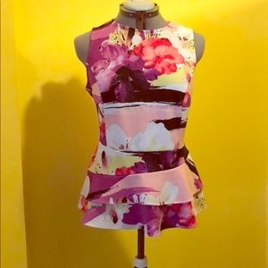 Floral Peplum Top
